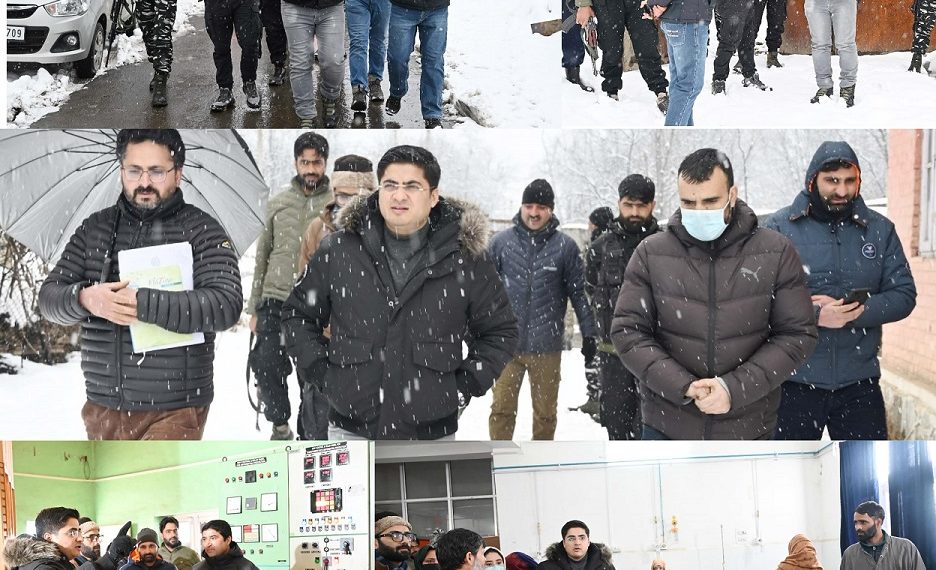 DC Shopian visits several Areas, takes stock of restoration of essential services
