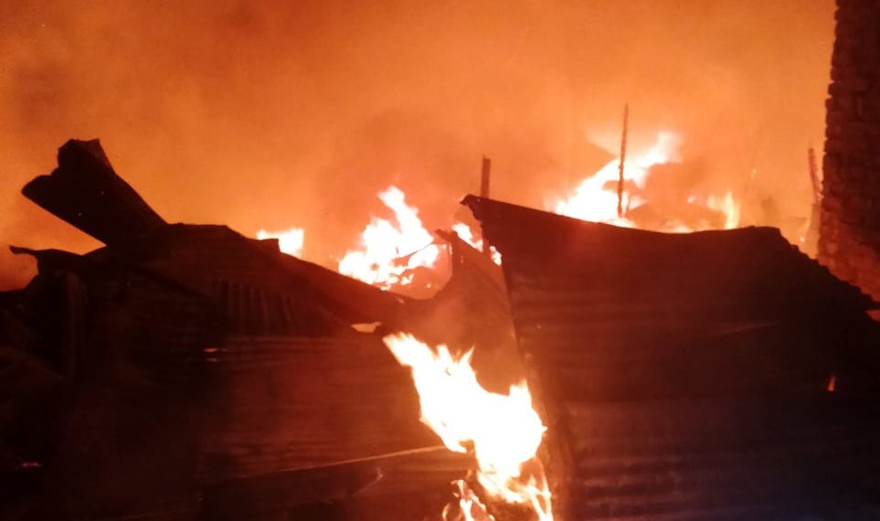 Dozens of vegetable shops gutted in fire in Ramban