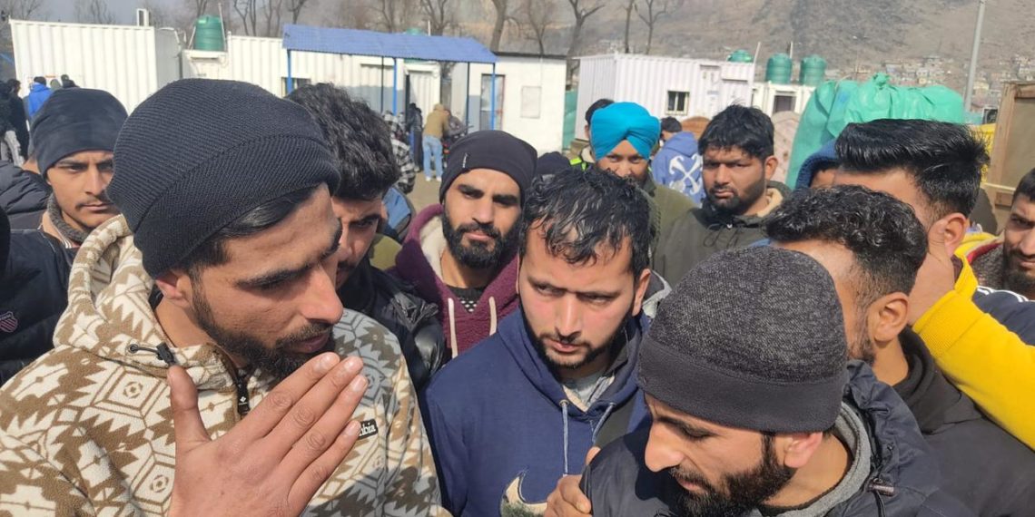 E-bus drivers, conductors protest in Srinagar, allege harassment by passengers