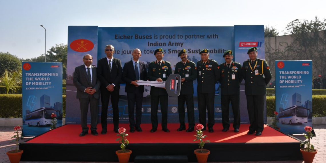 INDIAN ARMY ADVANCES TOWARDS ENVIRONMENTAL SUSTAINABILITY WITH ELECTRIC BUSES LAUNCH