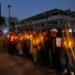 BJP, District, Srinagar held a candle March at Lal Chowk Srinagar to condemn  the Innocent Killings of Amritpal Singh and Rohit yesterday.