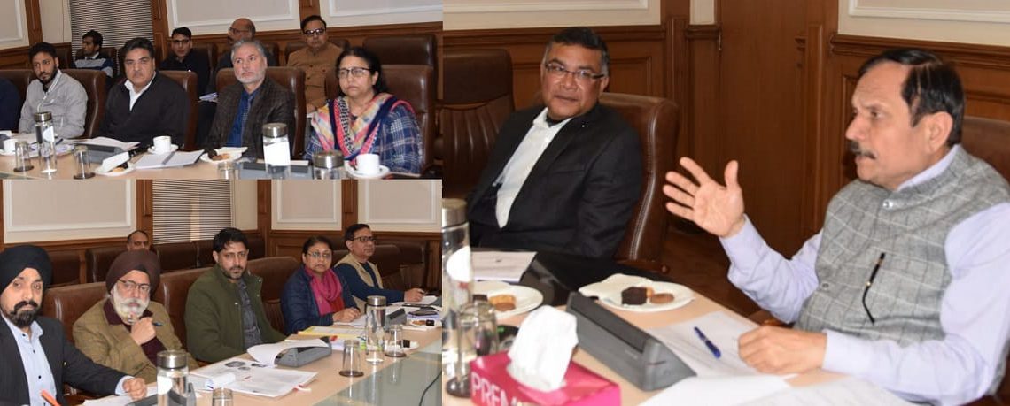 Advisor Bhatnagar reviews performance of Animal/Sheep Husbandry, Fisheries, Dairy sectors across J&K