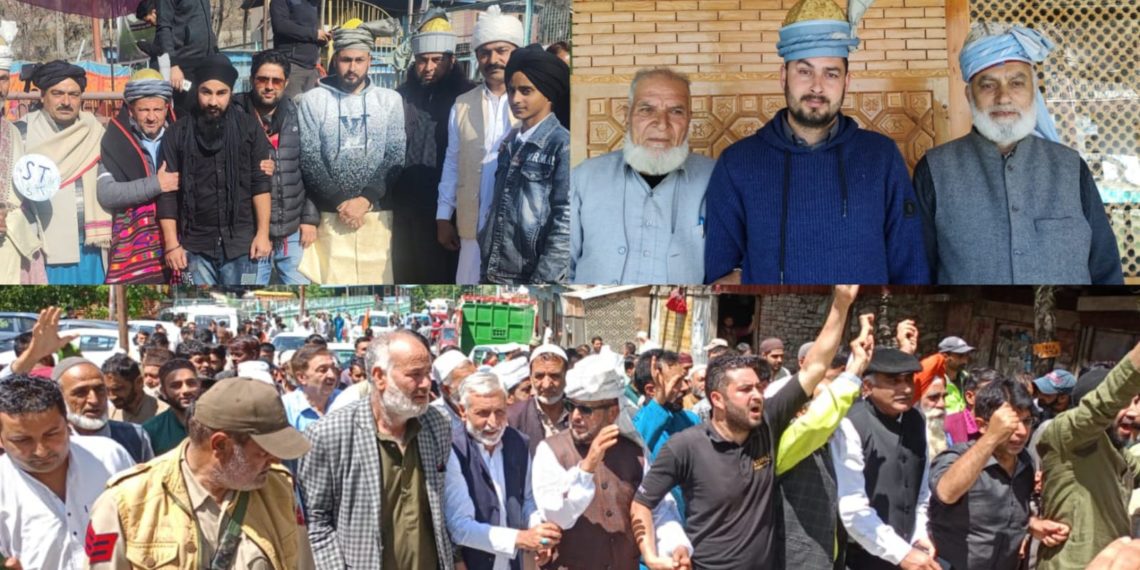 Pahari ethnic group Karnah and other associations thanked the central government (BJP) for giving scheduled tribe status to the Paharis