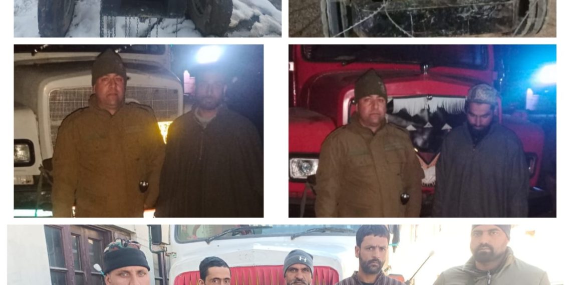 Illegal Mining of Minerals: Police seizes 07 vehicles, arrests 06 drivers in Baramulla