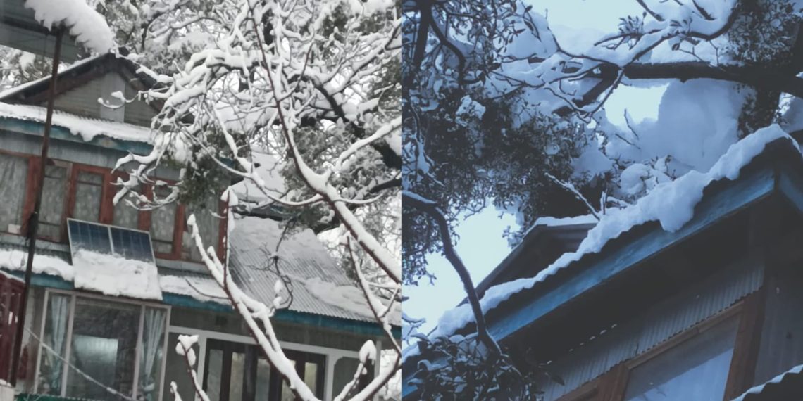“Karnah Grapples with Prolonged Snowfall: Second Day of Highway Shutdown, Power Disruptions, and two houses damaged”