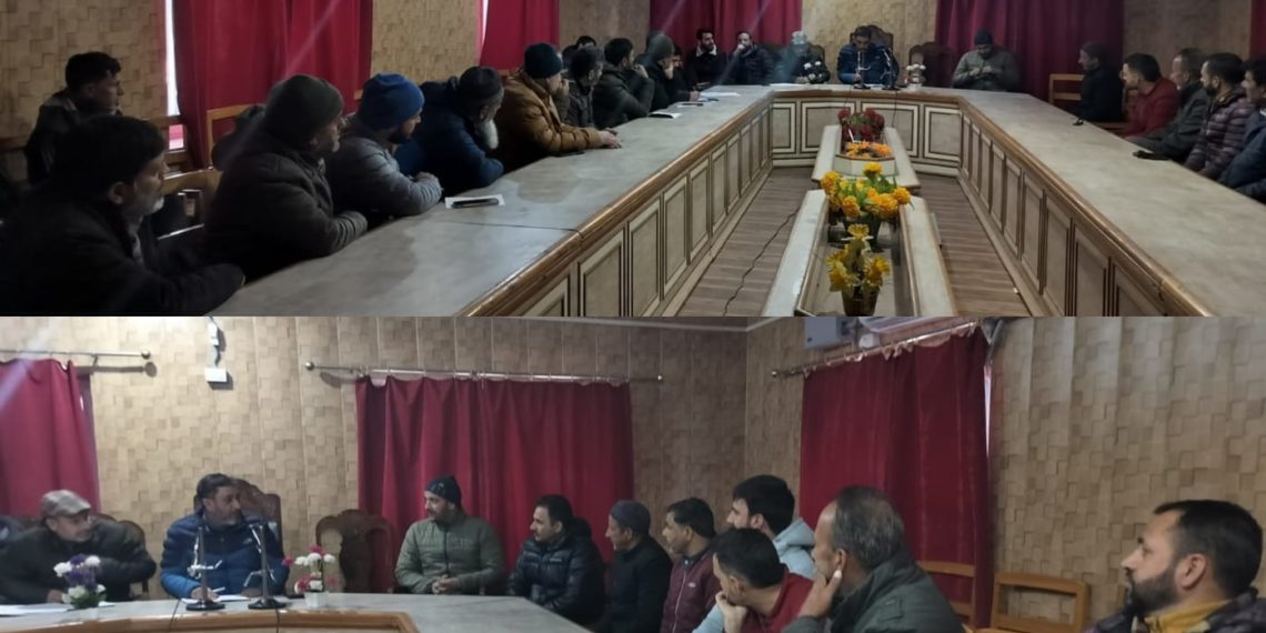 SDM Karnah Zaffar Ahmad Lone Conducts Introductory Meeting with Officers of Karnah After Joining