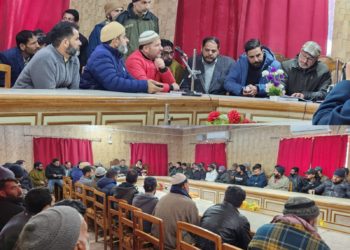 SDM Karnah Addresses Community Concerns in Meeting with Beoparmandal President Haji Tasleem Mir