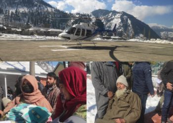 17 افراد کو ٹنگڈار سے کپواڑہ تک ایئر لفٹ کیا گیا  4 مریض، 5 اٹینڈنٹ،بھی شامل
