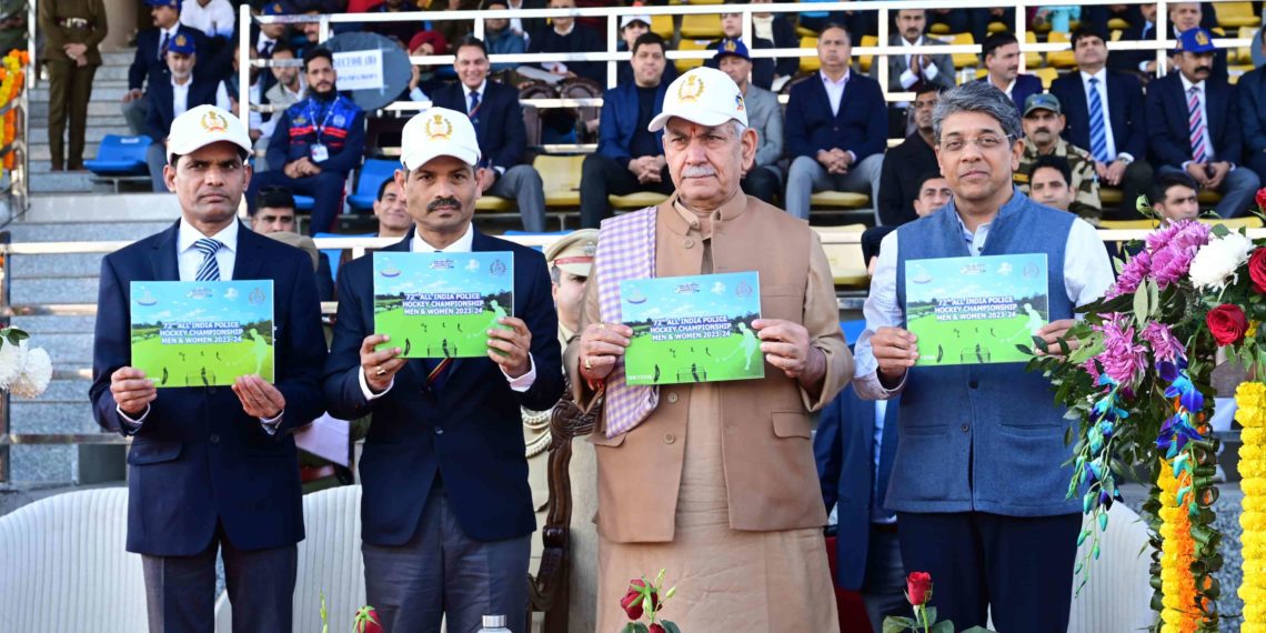 Lt Governor attends the closing ceremony of 72nd All India Police Hockey (Men/Women) Championship