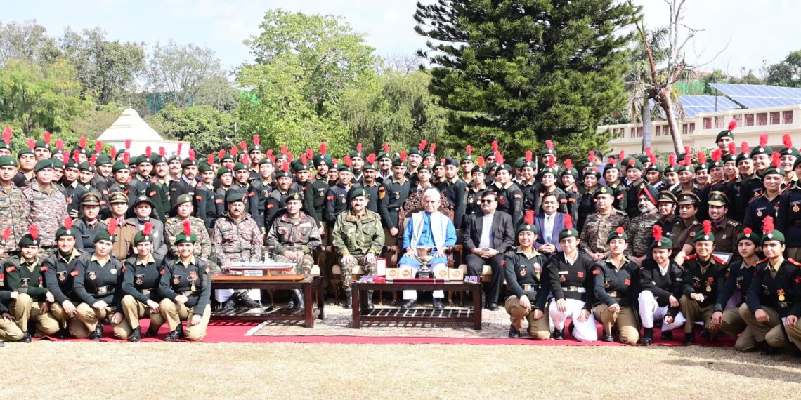 Lt Governor interacts with NCC cadets who participated in Republic Day Parade in New Delhi