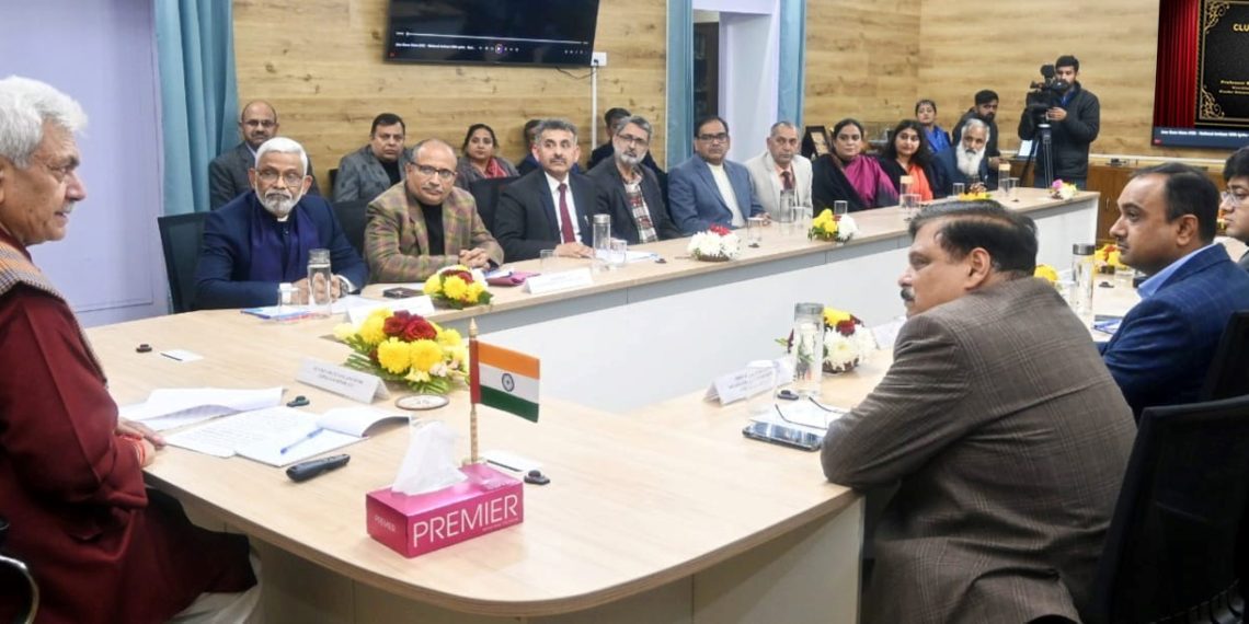 Lt Governor lays foundation stone of new campus of Cluster University, Jammu