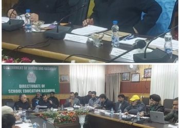 Administrative Secretary to the Government, School Education Department Dr. Piyush Singla reviews functioning of Department in Kashmir
