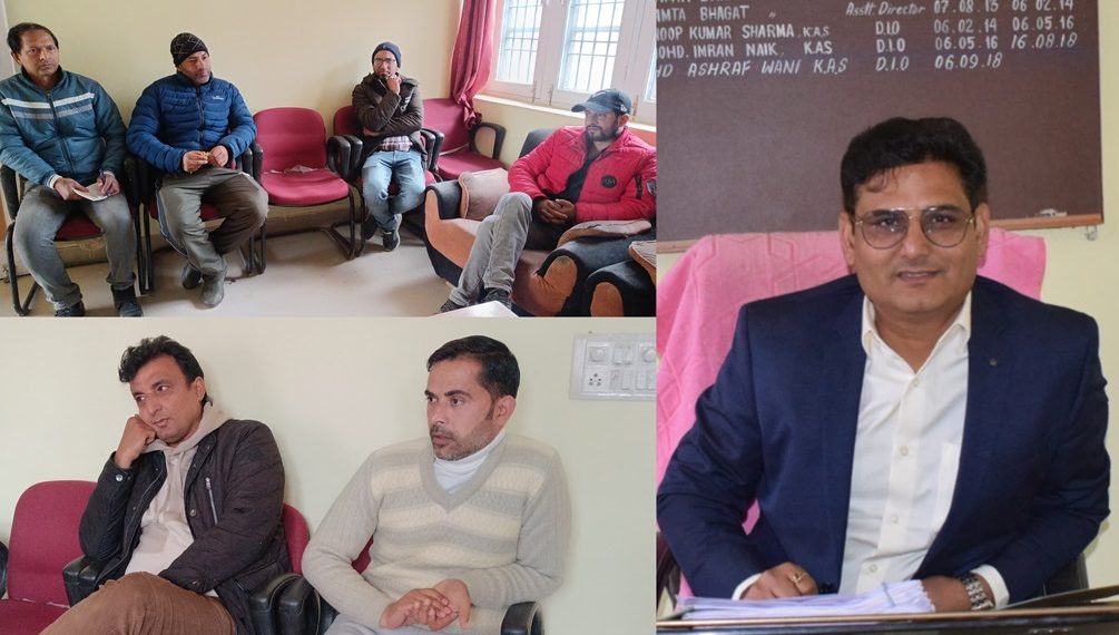 Rajinder Digra assumes Additional charge as DIO Doda