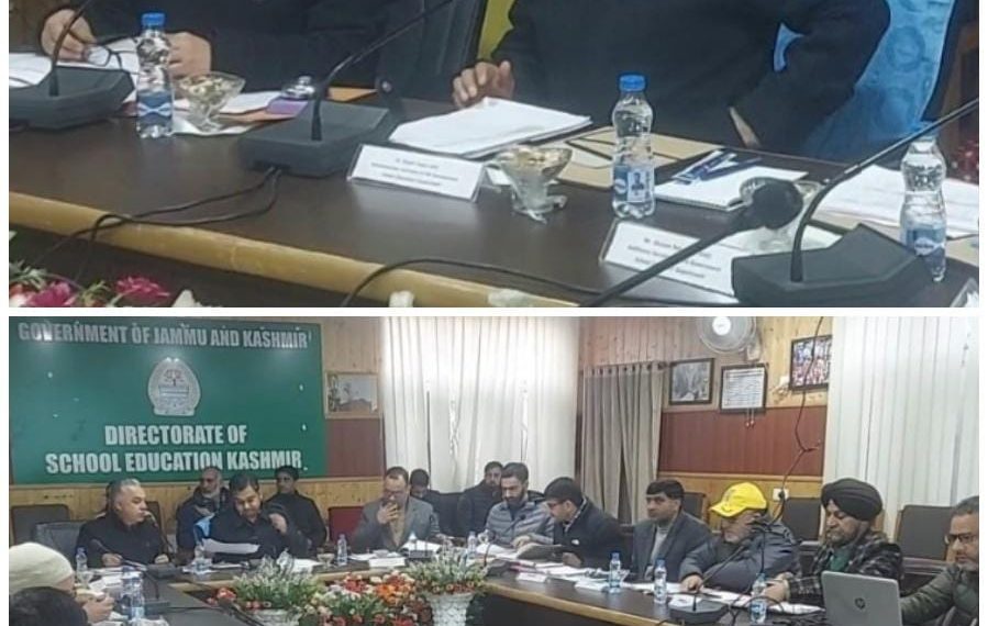 Secretary School Education reviews department’s functioning in Kashmir division