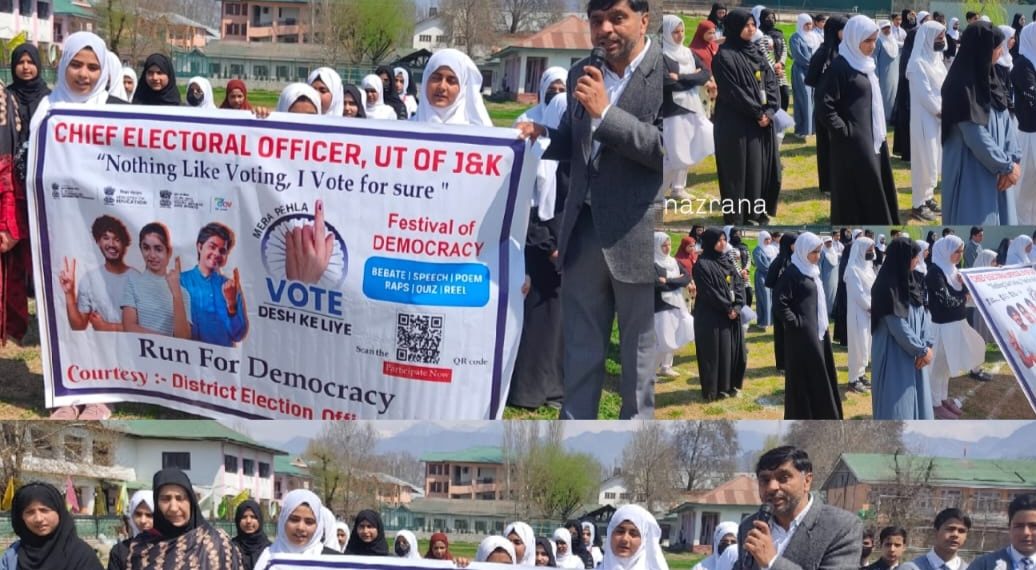 Awareness programme on Voting Rights & Democratic responsibilities under SVEEP held at GGHSS Kothibagh