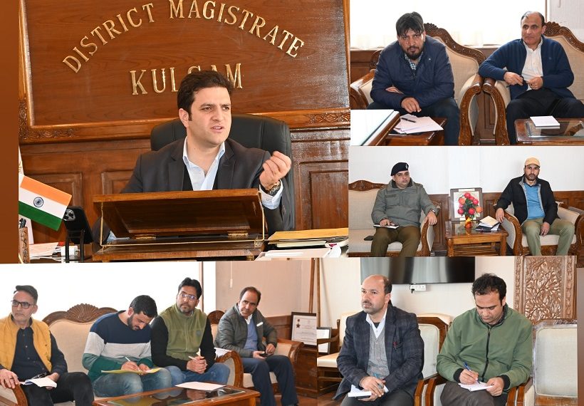 DEO Kulgam chairs meeting of enforcement agencies