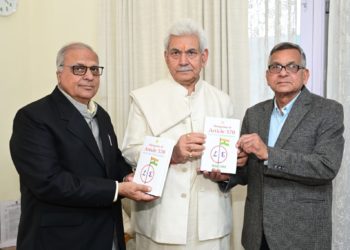 Lt Governor releases Prof Hari Om’s book on ‘Abrogation of Article 370’
