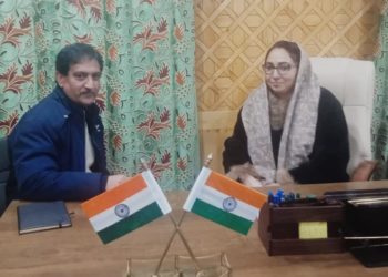 BJP District President Mohammad Amin Shah met Dr. Darakshan Andrabi, focused on renovation of Old Shrines in the District