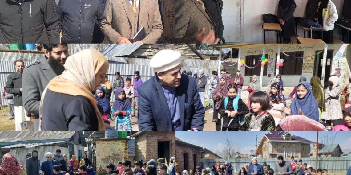 Schools reopen After 3-Month Winter Break in Kupwara district, Students excited to Return to Classrooms, ADC Handwara, other Officers inspect various schools, welcome students