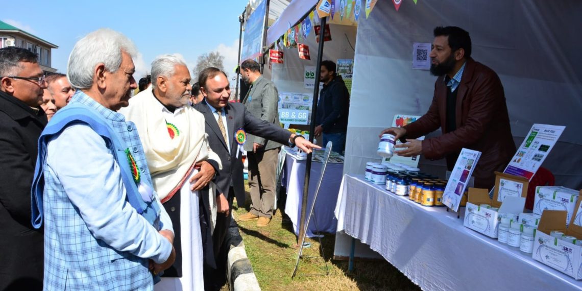 Lt Governor, Union FAH&D Minister inaugurate Technology Exhibition-cum-Seed Mela at SKUAST Kashmir