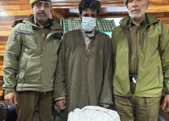 Acting tough against social crimes, Pulwama Police arrested one accused person and recovered contraband substance