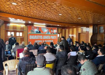 Tarun Chugh conducted a significant review meeting at Church Lane, Srinagar, ahead of the PM’s visit