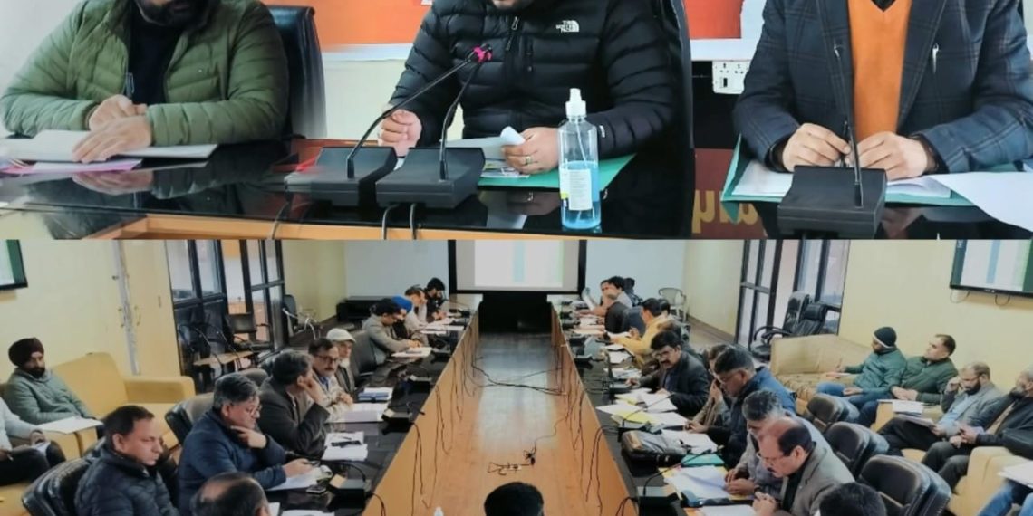 District development Commissioner Poonch reviews District Capex Budget 2023-2024 and Orders Swift Execution of Ongoing and new Works