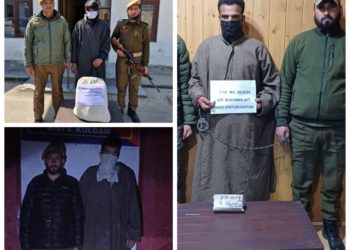 Police arrests 03 drug peddler in Kulgam, Baramulla; Contraband substances recovered