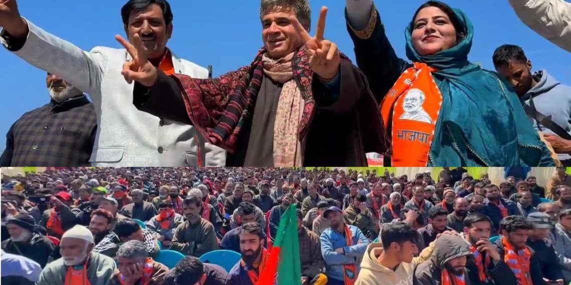 Ravinder Raina addresses massive public gathering at Nepora (Anantnag) in South Kashmir