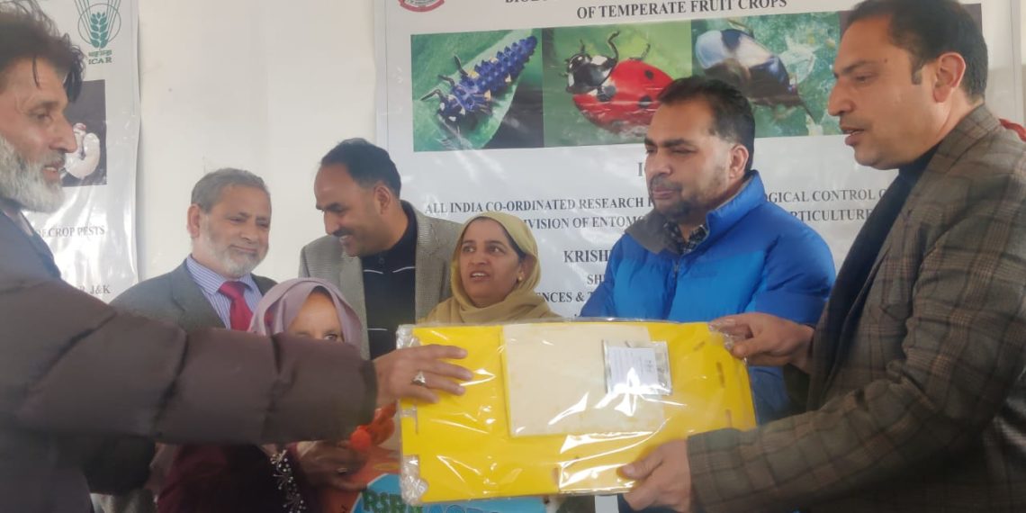 SKUAST-K فصلوں کے کیڑوں سے نمٹنے میں شوپیاں کے قبائلی کسانوں کی مدد کرتا ہے