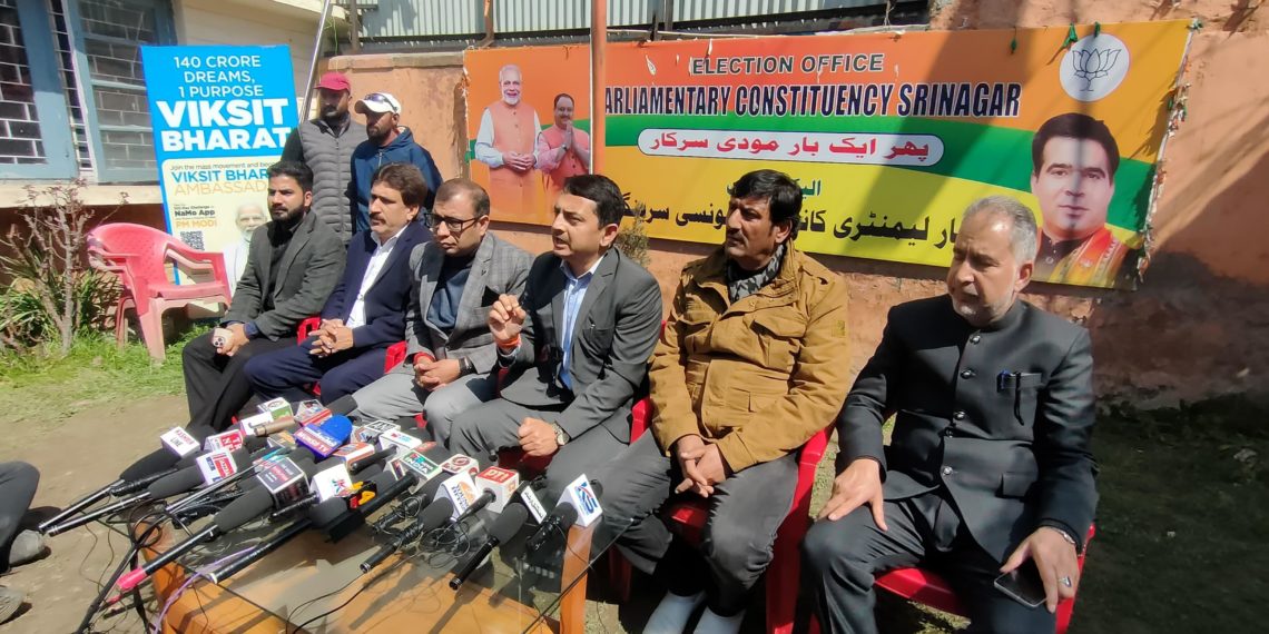 Delegation of Bhartiya Janata party (BJP) J&K called on ECI delegation at SKICC Srinagar