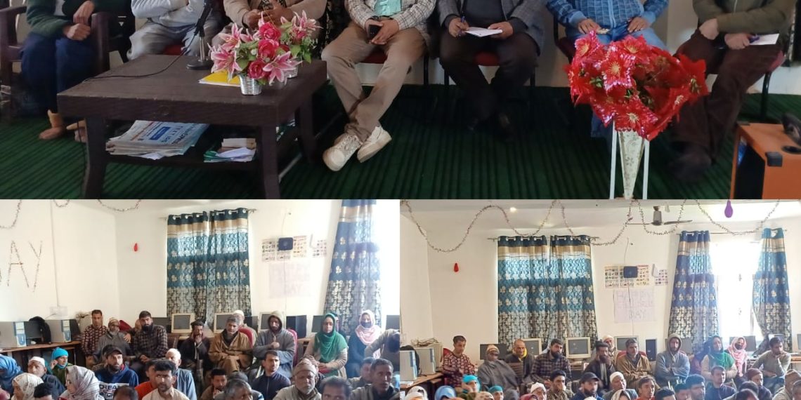 Awareness camp for PWD voters under SVEEP held at Sumbal Bandipora.