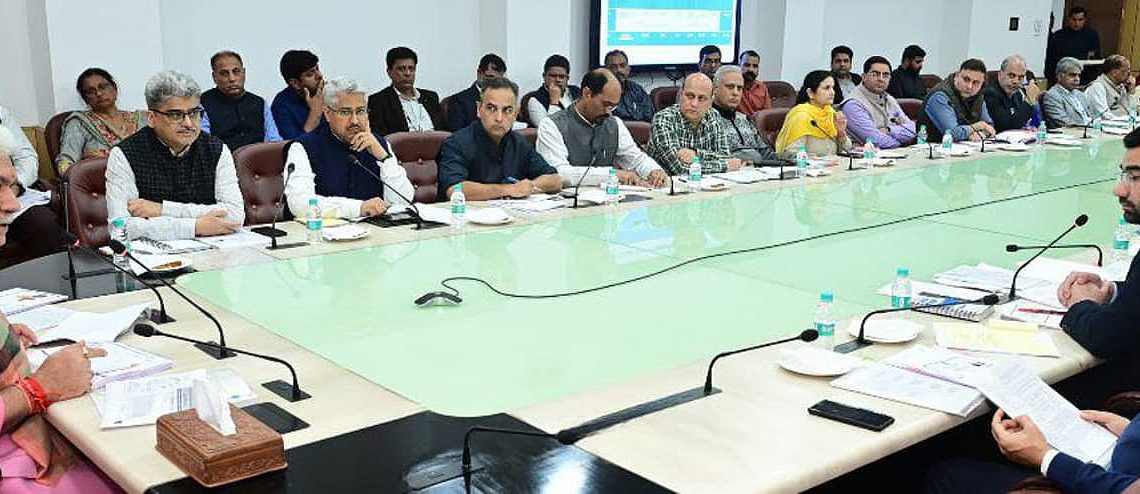 Lt Governor Chairs a review meeting of Health & Medical Education Department