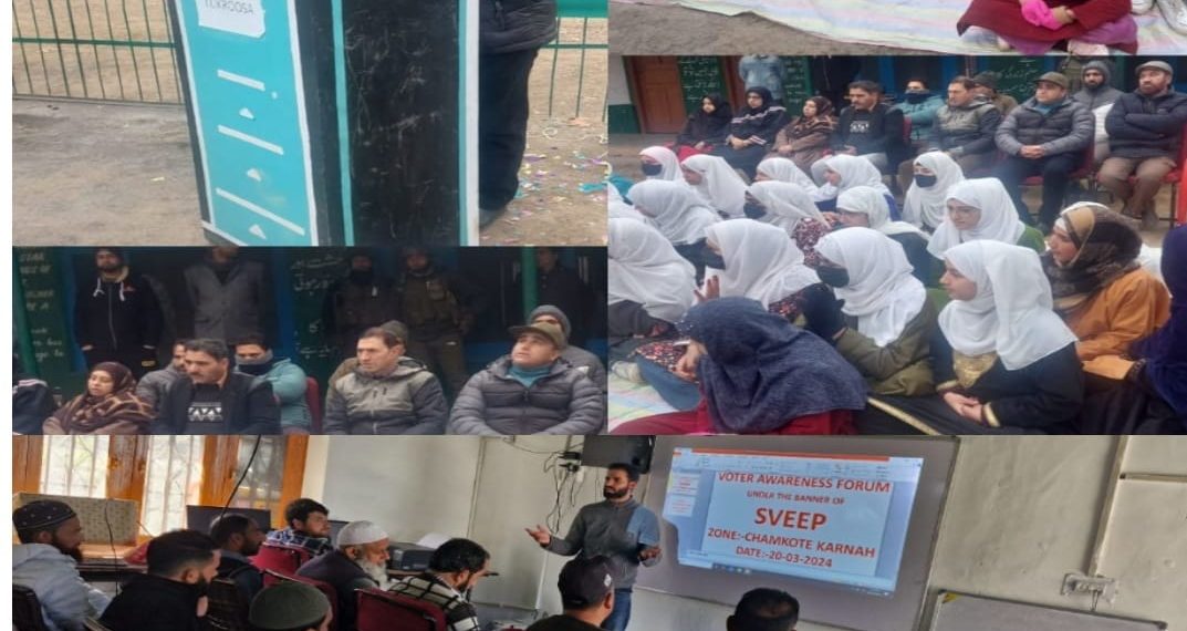 Lok Sabha Elections-2024: VAFs under SVEEP  organized in different educational Zones of Kupwara district