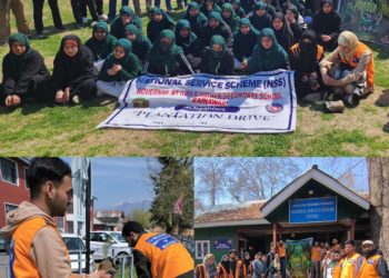 NSS Unit University of Kashmir Initiates Plantation Drive