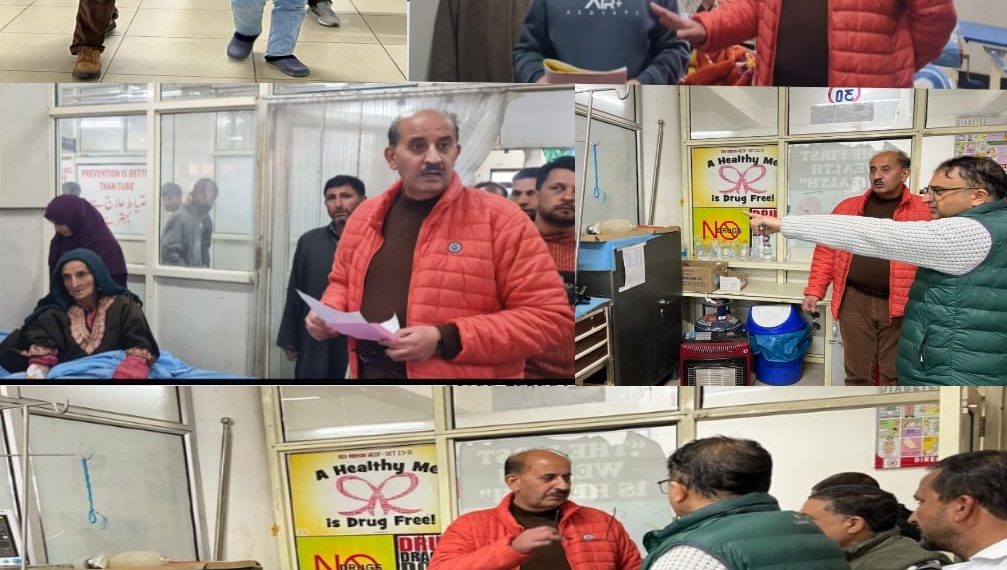ADC Kupwara inspects different healthcare facilities