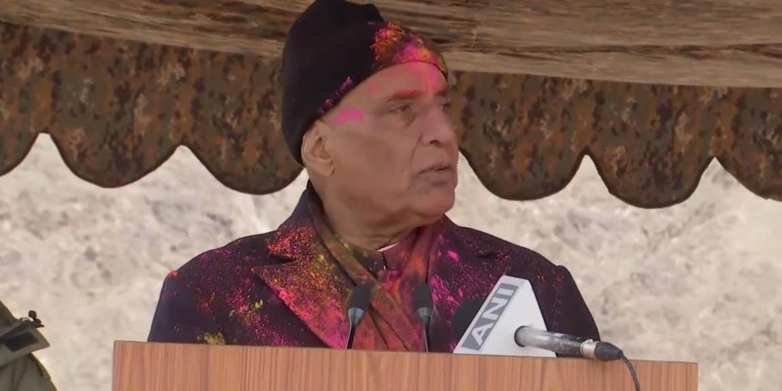 Nation continues to flourish despite ‘some untoward events’ on our borders at times: Rajnath Singh at Ladakh