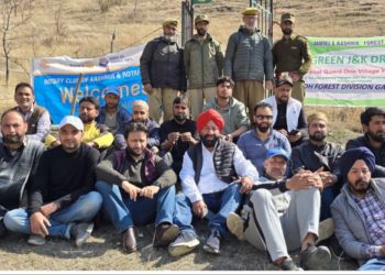 Rotary Club of Kashmir and Sindh Forest Division Join Forces for Mega Plantation Drive at Manasbal