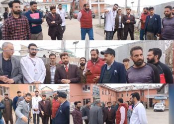 ADC Handwara reviews dismantling of old hospital buildings