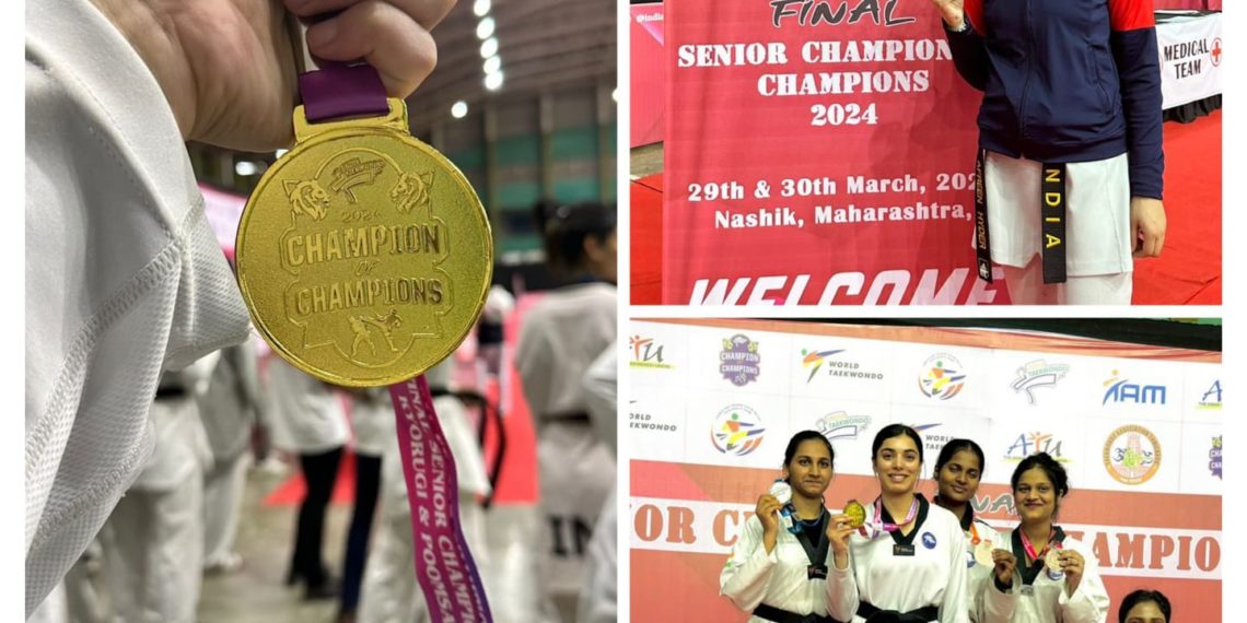 Afreen Secures Gold in Taekwondo Champion of Champion Series Final, Nasik: Triumph Marks Path to Asian Championship 2024 Trials