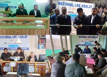 Ist National Lok Adalat, 2024 held in Kashmir Division for amicable settlement of cases