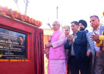 Lt Governor lays foundation stone of PoJK Bhawan at Suketar Jammu