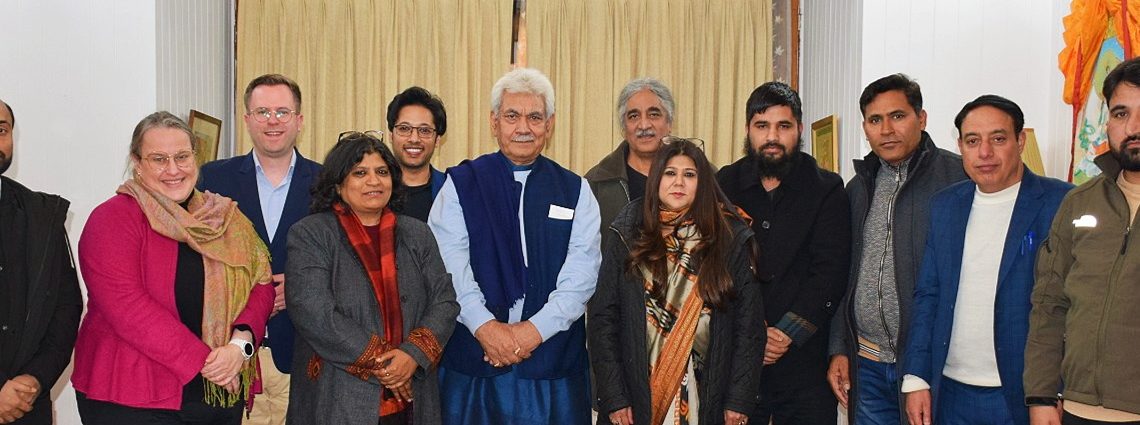 A delegation of Intellectuals from various reputed Institutions called on Lieutenant Governor Shri Manoj Sinha, today at Raj Bhawan