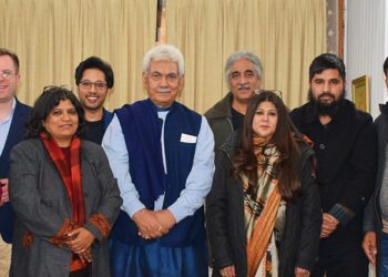 A delegation of Intellectuals from various reputed Institutions called on Lieutenant Governor Shri Manoj Sinha, today at Raj Bhawan