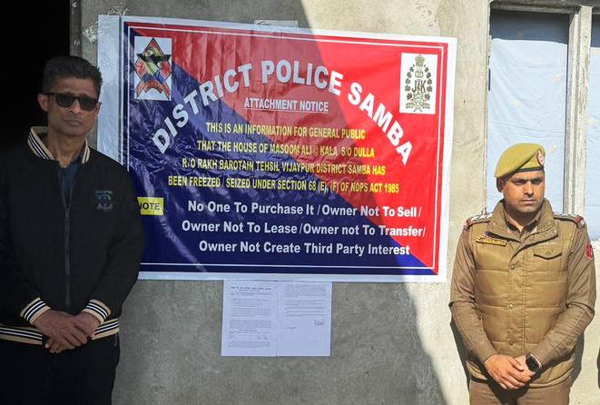 Property of Drug Dealer sealed at Vijaypur