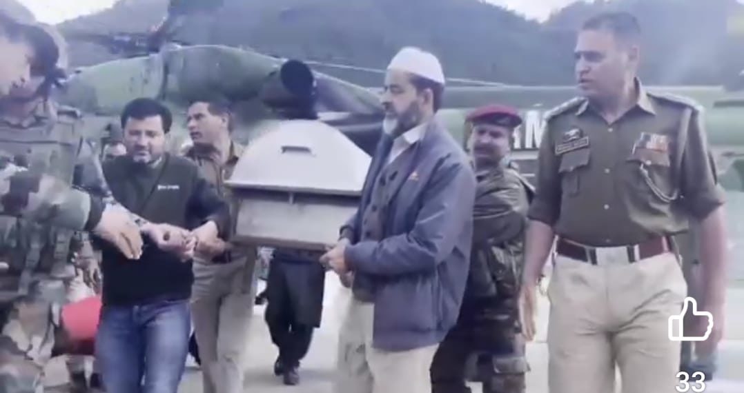 “Child’s Body Transported to Karnah via Helicopter; Kupwara Highway Reopened for One-Way Traffic”