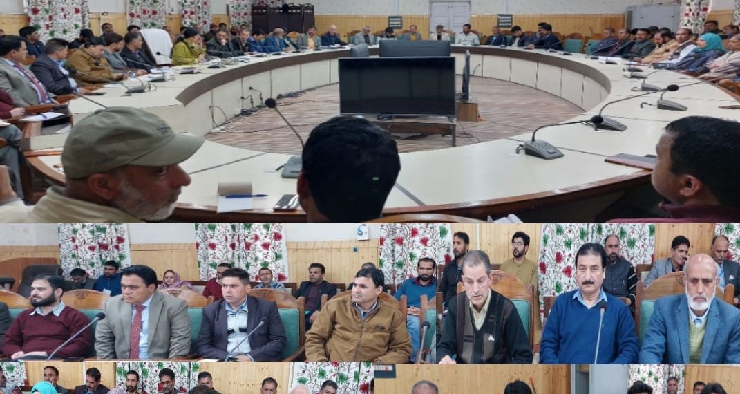 DEO Kupwara holds meeting with AROs, District Officers, Principals