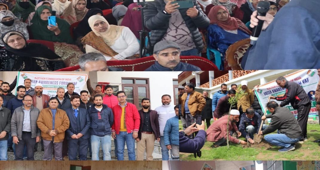 Voting Awareness programs under SVEEP held at different places in Kupwara district