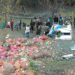 Tata Mobile Carrying Vegetables Crashes in Karnah, Resulting in Vegetable Loss.