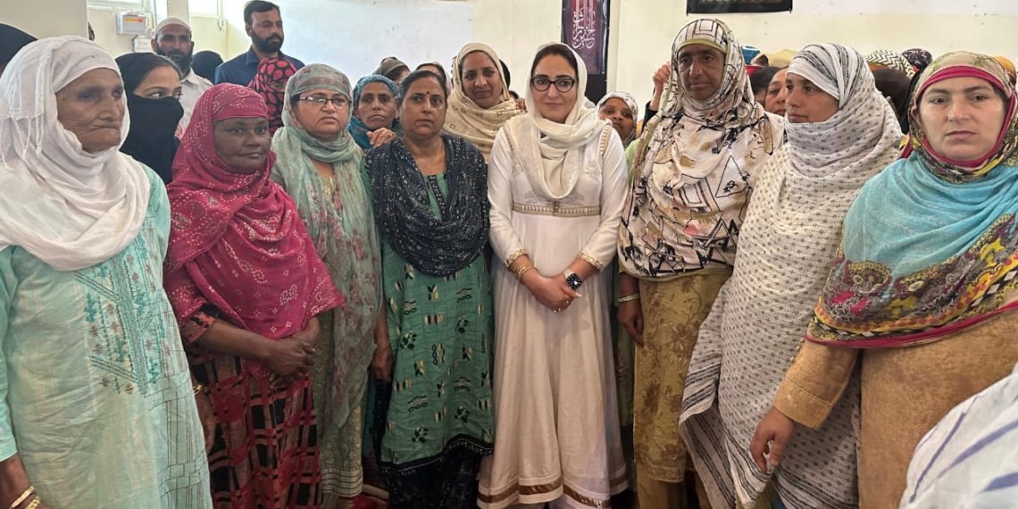 Dr Andrabi distributes relief to poor in a program organised by Hussain AA Foundation at Jammu